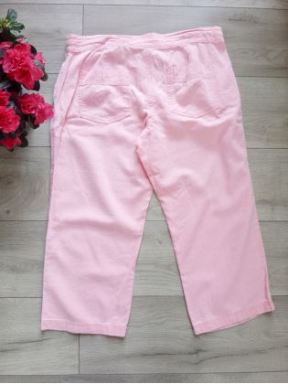 Spodnie różowe Crop L/40