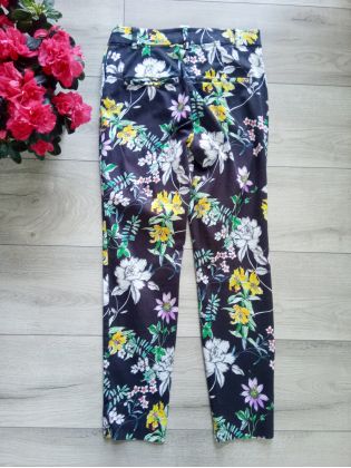 Spodnie w kwiaty H&M "S"