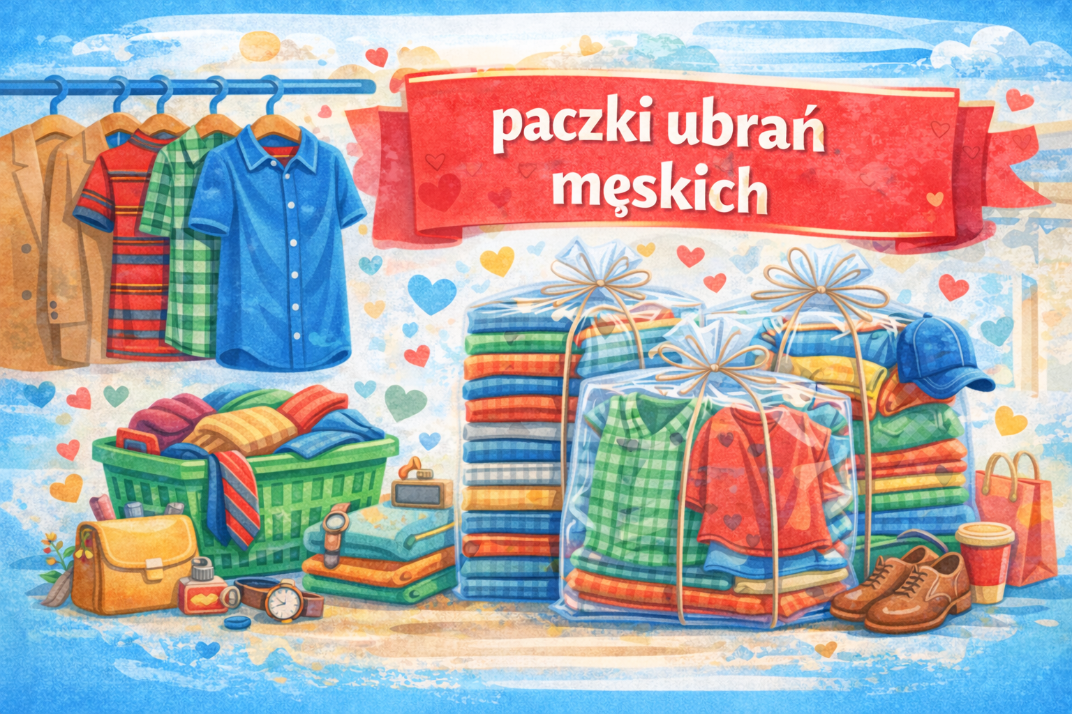 Mega paki ubrań męskich