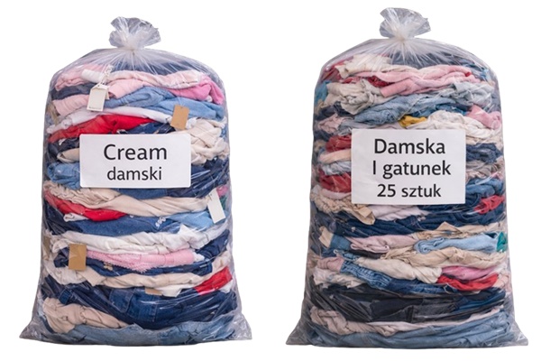 Odzież damska cream i I gatunek